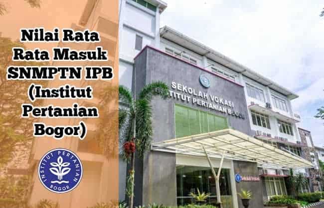 nilai rata rata masuk IPB