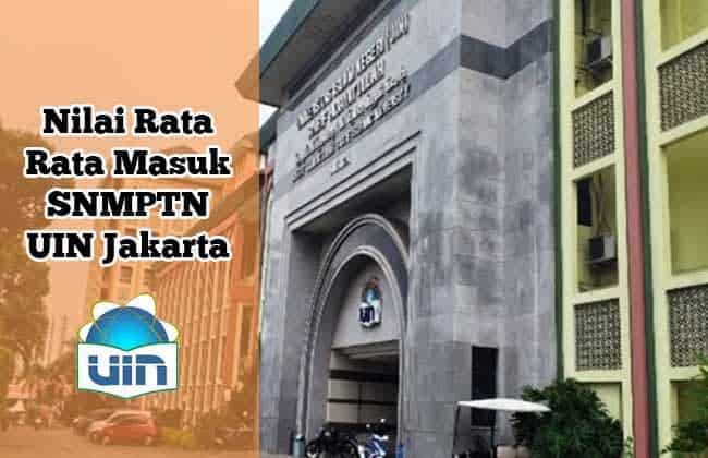 nilai rata rata masuk UIN Jakarta