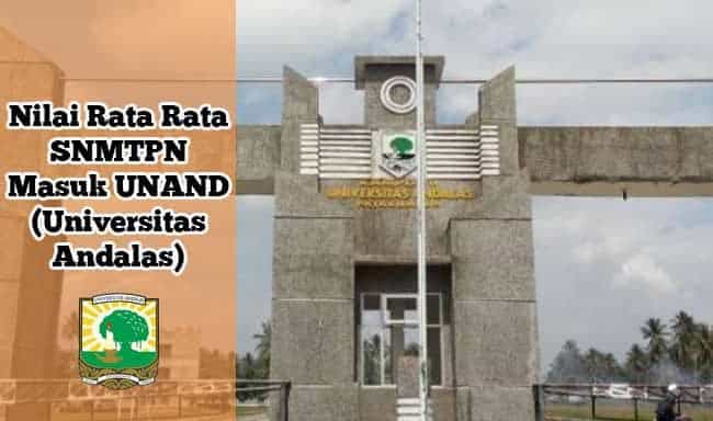 nilai rata rata masuk unand