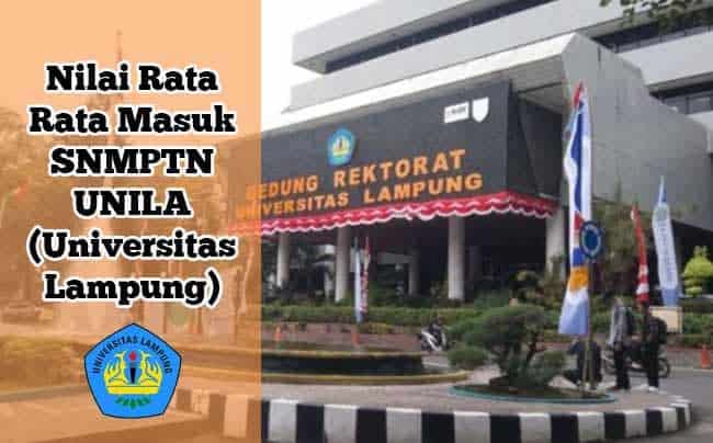 nilai rata rata masuk UNILA