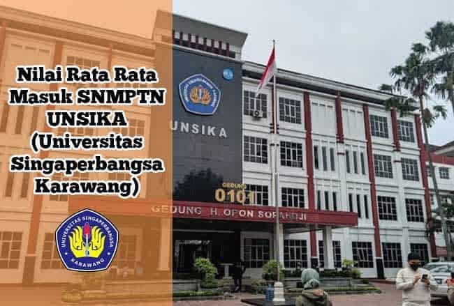 nilai rata rata masuk UNSIKA