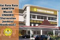 nilai rata rata masuk unsoed