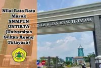 nilai rata rata masuk UNTIRTA