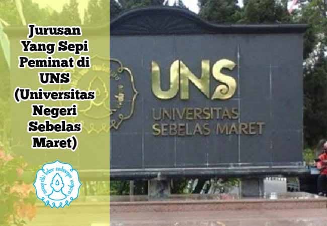 jurusan sepi peminat di uns